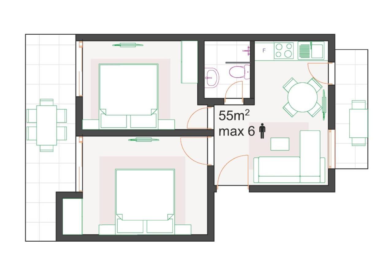 Mago Apartments Nea Kallikrateia Eksteriør bilde